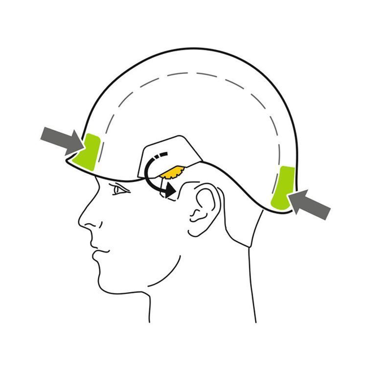 Защитная каска VERTEX  VENT (красная)